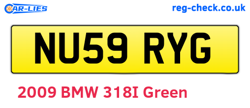 NU59RYG are the vehicle registration plates.