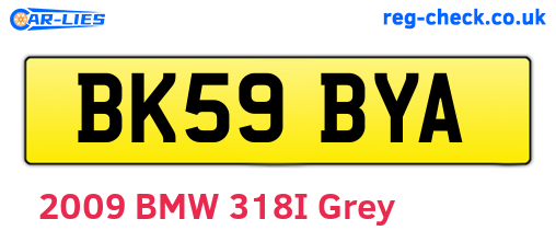 BK59BYA are the vehicle registration plates.