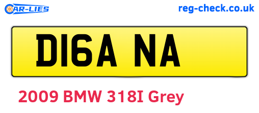 D16ANA are the vehicle registration plates.