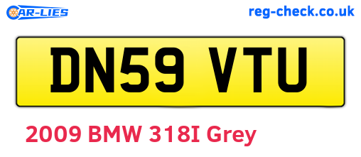 DN59VTU are the vehicle registration plates.