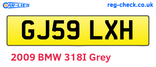 GJ59LXH are the vehicle registration plates.