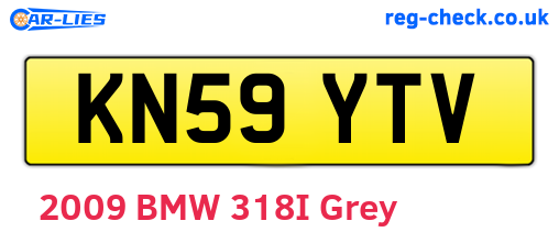 KN59YTV are the vehicle registration plates.