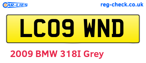 LC09WND are the vehicle registration plates.