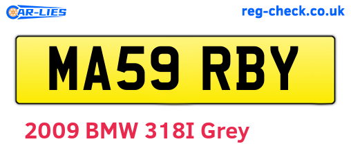 MA59RBY are the vehicle registration plates.