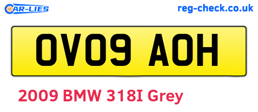 OV09AOH are the vehicle registration plates.