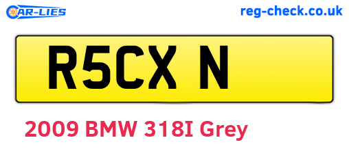R5CXN are the vehicle registration plates.