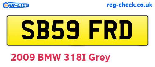SB59FRD are the vehicle registration plates.