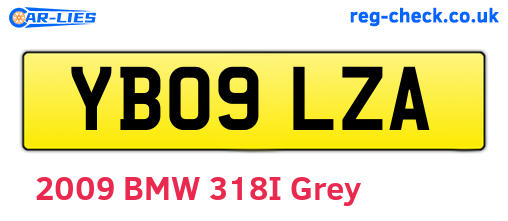 YB09LZA are the vehicle registration plates.