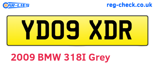 YD09XDR are the vehicle registration plates.