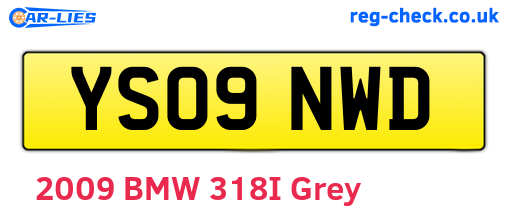 YS09NWD are the vehicle registration plates.