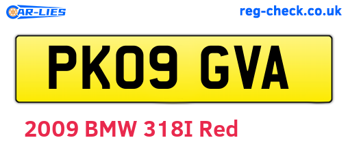 PK09GVA are the vehicle registration plates.
