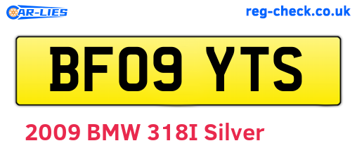 BF09YTS are the vehicle registration plates.
