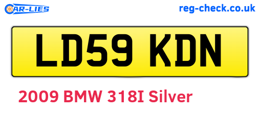 LD59KDN are the vehicle registration plates.