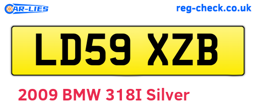 LD59XZB are the vehicle registration plates.