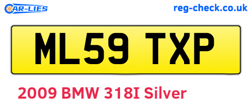 ML59TXP are the vehicle registration plates.