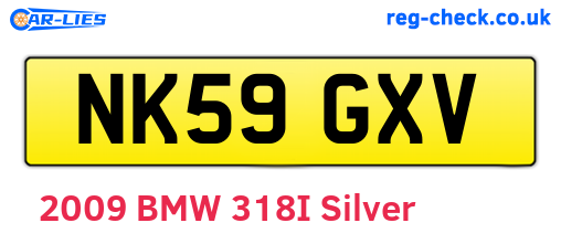 NK59GXV are the vehicle registration plates.
