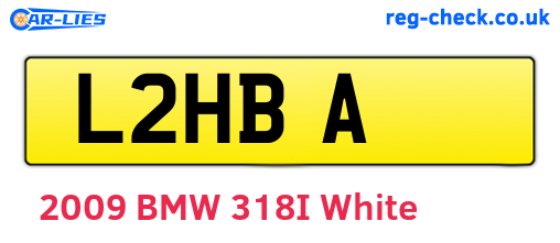 L2HBA are the vehicle registration plates.