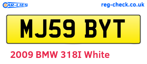 MJ59BYT are the vehicle registration plates.