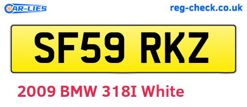 SF59RKZ are the vehicle registration plates.