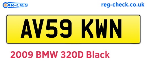 AV59KWN are the vehicle registration plates.