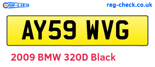 AY59WVG are the vehicle registration plates.