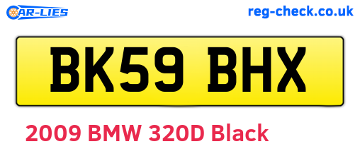 BK59BHX are the vehicle registration plates.