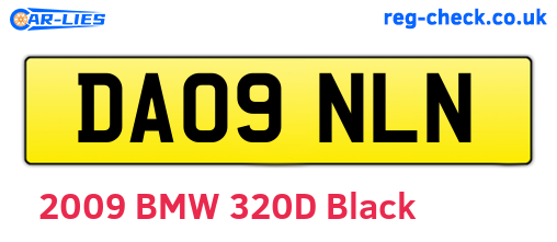 DA09NLN are the vehicle registration plates.