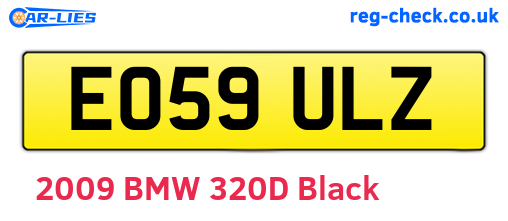 EO59ULZ are the vehicle registration plates.