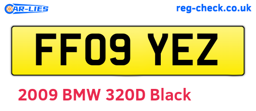 FF09YEZ are the vehicle registration plates.