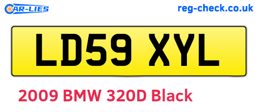 LD59XYL are the vehicle registration plates.