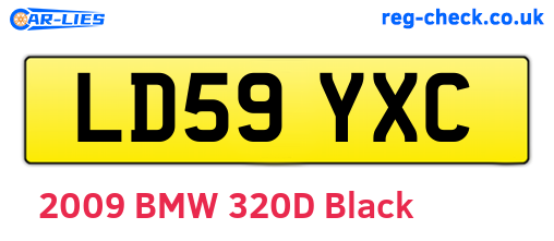 LD59YXC are the vehicle registration plates.