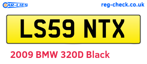 LS59NTX are the vehicle registration plates.