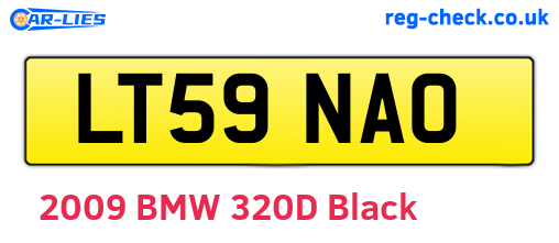 LT59NAO are the vehicle registration plates.