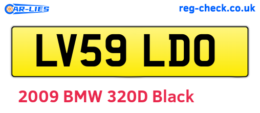 LV59LDO are the vehicle registration plates.