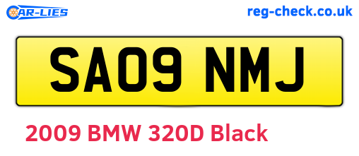 SA09NMJ are the vehicle registration plates.