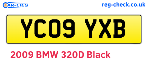 YC09YXB are the vehicle registration plates.