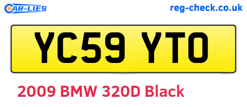 YC59YTO are the vehicle registration plates.