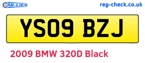 YS09BZJ are the vehicle registration plates.