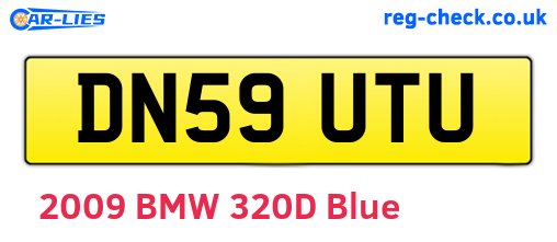 DN59UTU are the vehicle registration plates.
