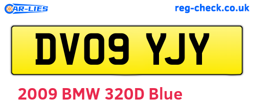 DV09YJY are the vehicle registration plates.