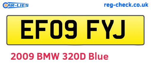EF09FYJ are the vehicle registration plates.