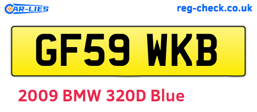 GF59WKB are the vehicle registration plates.