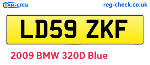 LD59ZKF are the vehicle registration plates.