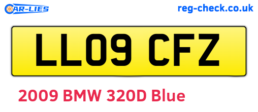 LL09CFZ are the vehicle registration plates.