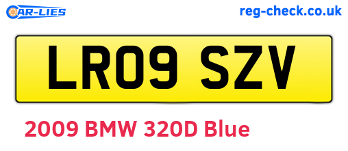 LR09SZV are the vehicle registration plates.