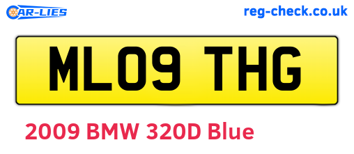 ML09THG are the vehicle registration plates.