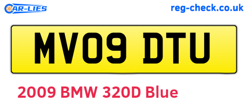 MV09DTU are the vehicle registration plates.