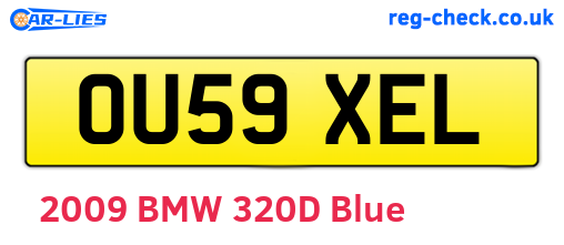 OU59XEL are the vehicle registration plates.