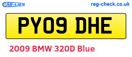 PY09DHE are the vehicle registration plates.