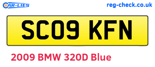 SC09KFN are the vehicle registration plates.